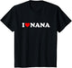 I Love Nana Shirt for Boy Girl Toddler Children Youth