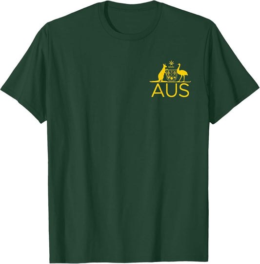 Australia Kangaroo and EMU Coat of ARMS AUS Aussie Sports