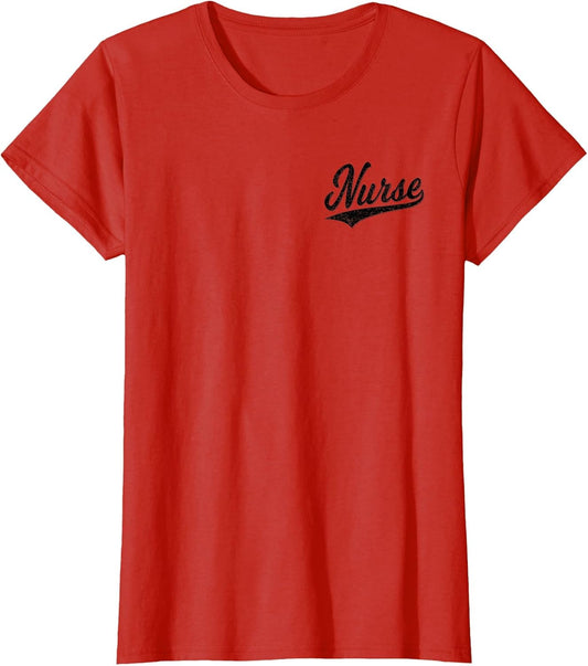 Nurse RN Varsity Script Classic Sports Jersey Style