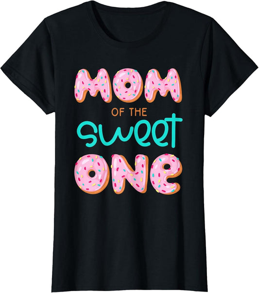 Mom of Sweet One 1st First Birthday Matching Family Donut