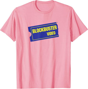 Blockbuster Vintage Ticket Logo Retro Video Rental Store