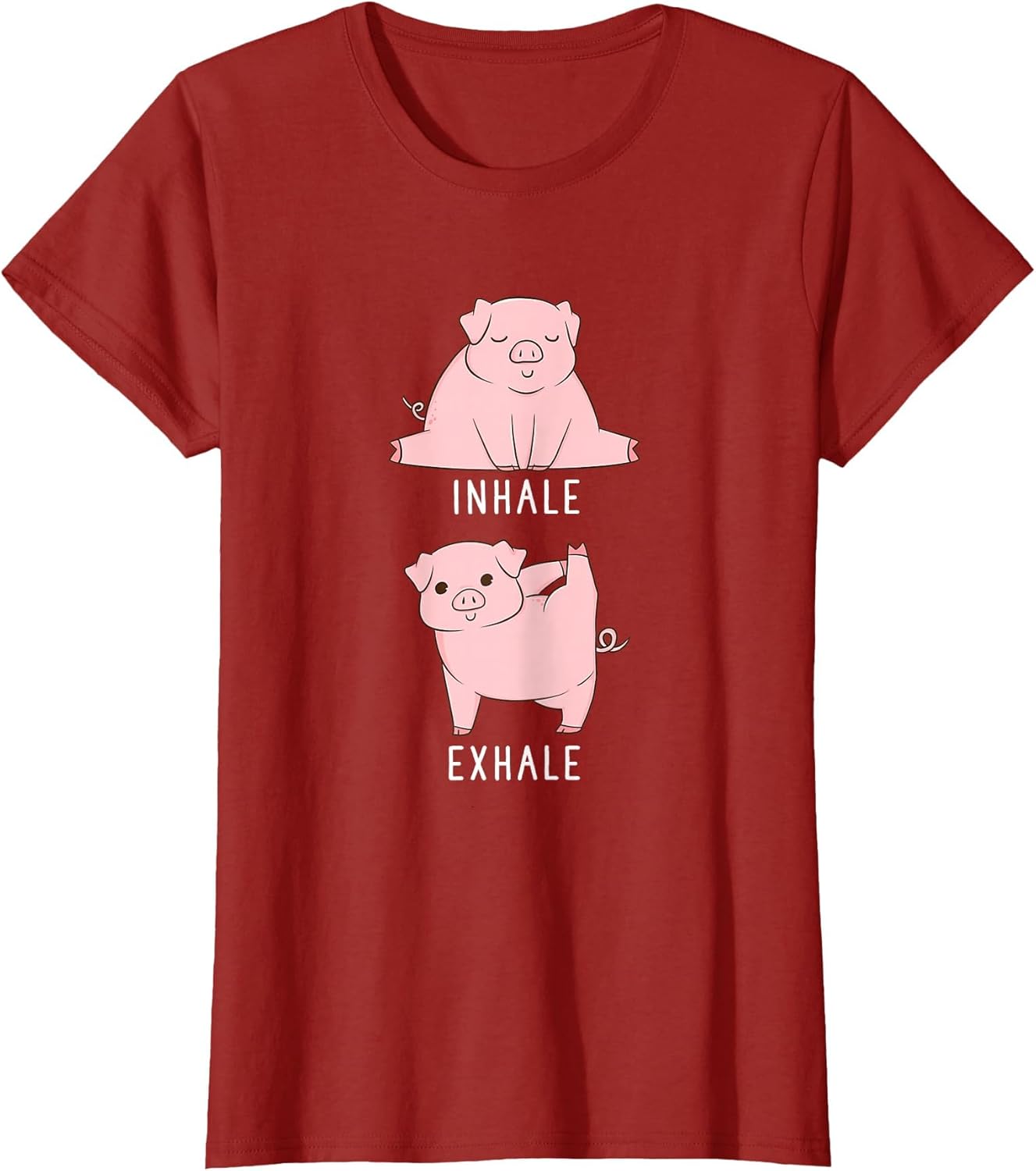 Inhale Exhale Pig Funny Farm Animal Yoga