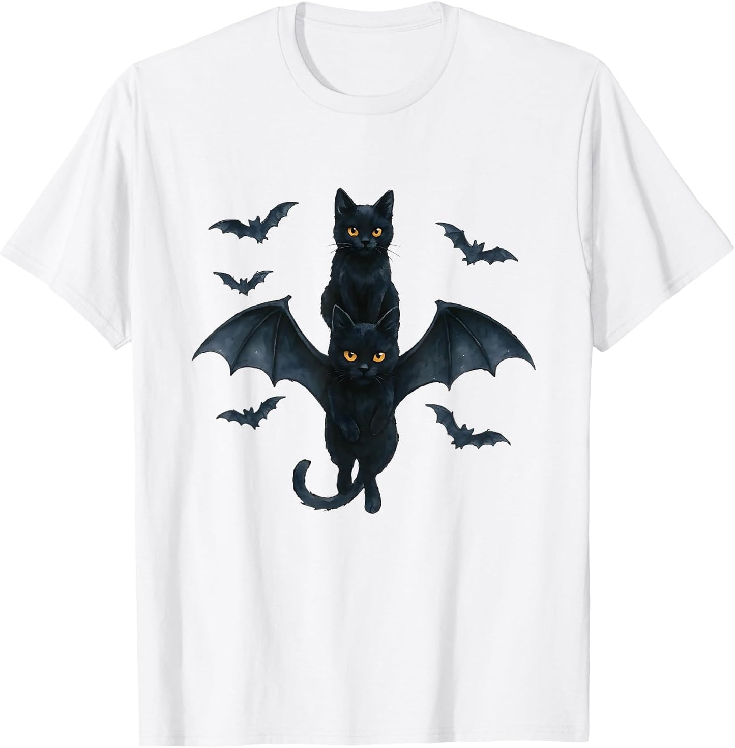 Vampire Cat with Bat Wings | Cute Spooky Halloween Design