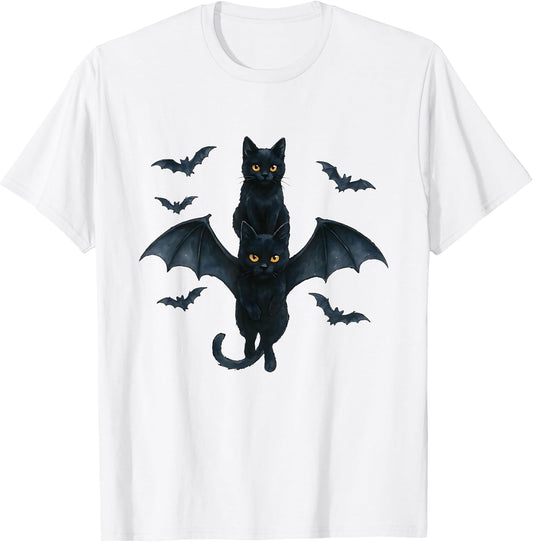 Vampire Cat with Bat Wings | Cute Spooky Halloween Design