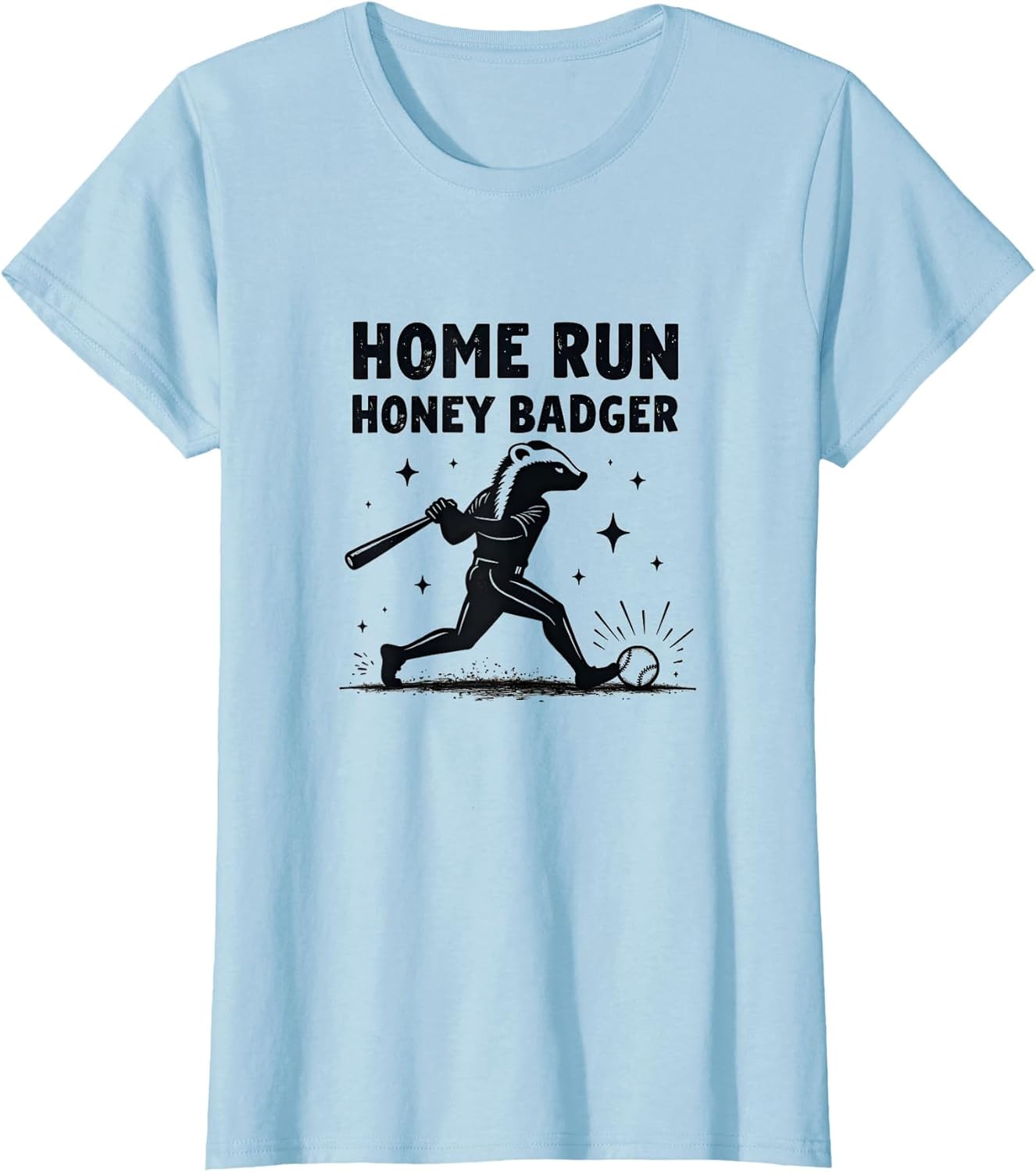 Home Run Honey Badger Women's Baseball Design