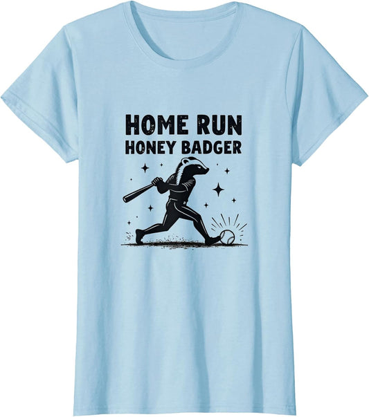 Home Run Honey Badger Women's Baseball Design