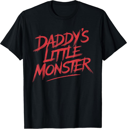 Daddy's Little Monster Halloween Costume T Shirt for Kids