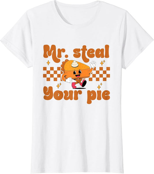 Funny Thanksgiving Toddler Boy Mr Steal Your Pie Pumpkin