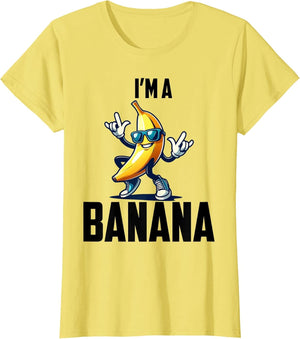 I'm A Banana Shirt Cute Funny Banana Costume Men Women Kids