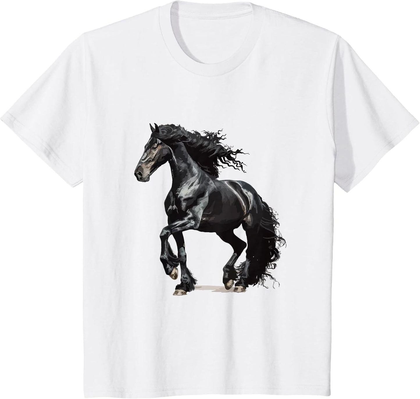 Vintage Friesian Horse