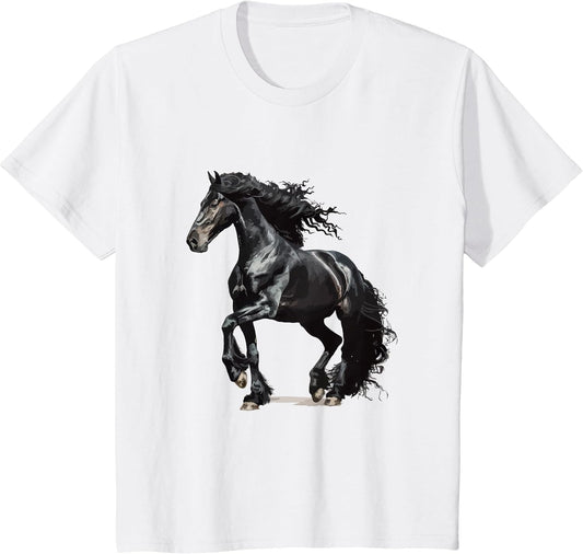 Vintage Friesian Horse