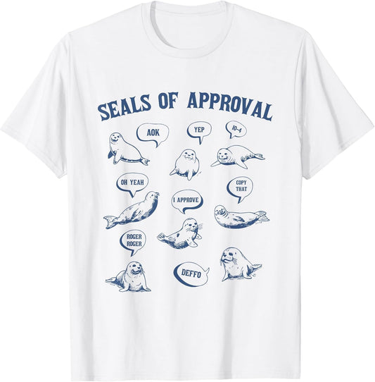 Seals of Approval Shirt Sarcastic Pun Funny Joke