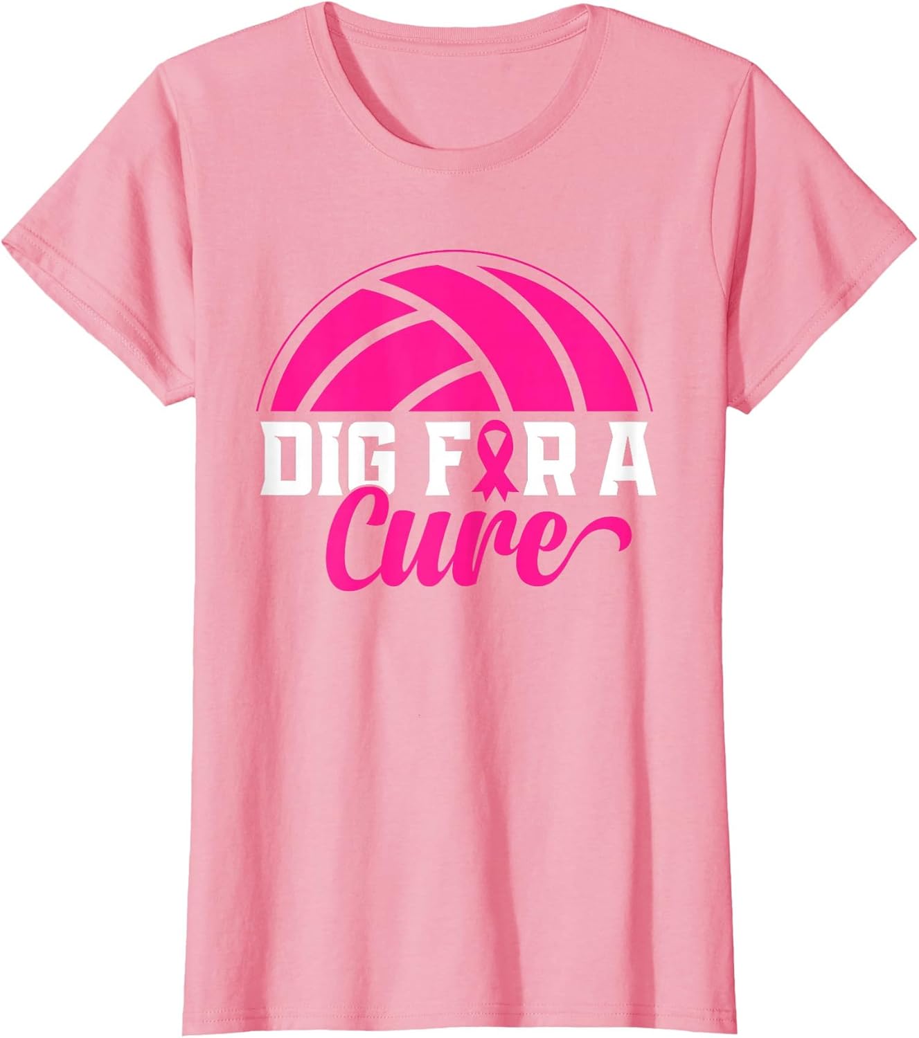 Dig for A Cure Breast Cancer Awareness Volleyball Pink Print