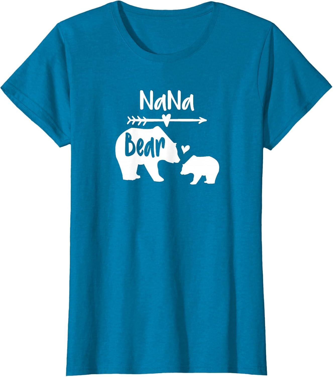 Nana Bear Shirt with Baby Cub Heart & Arrow Graphics