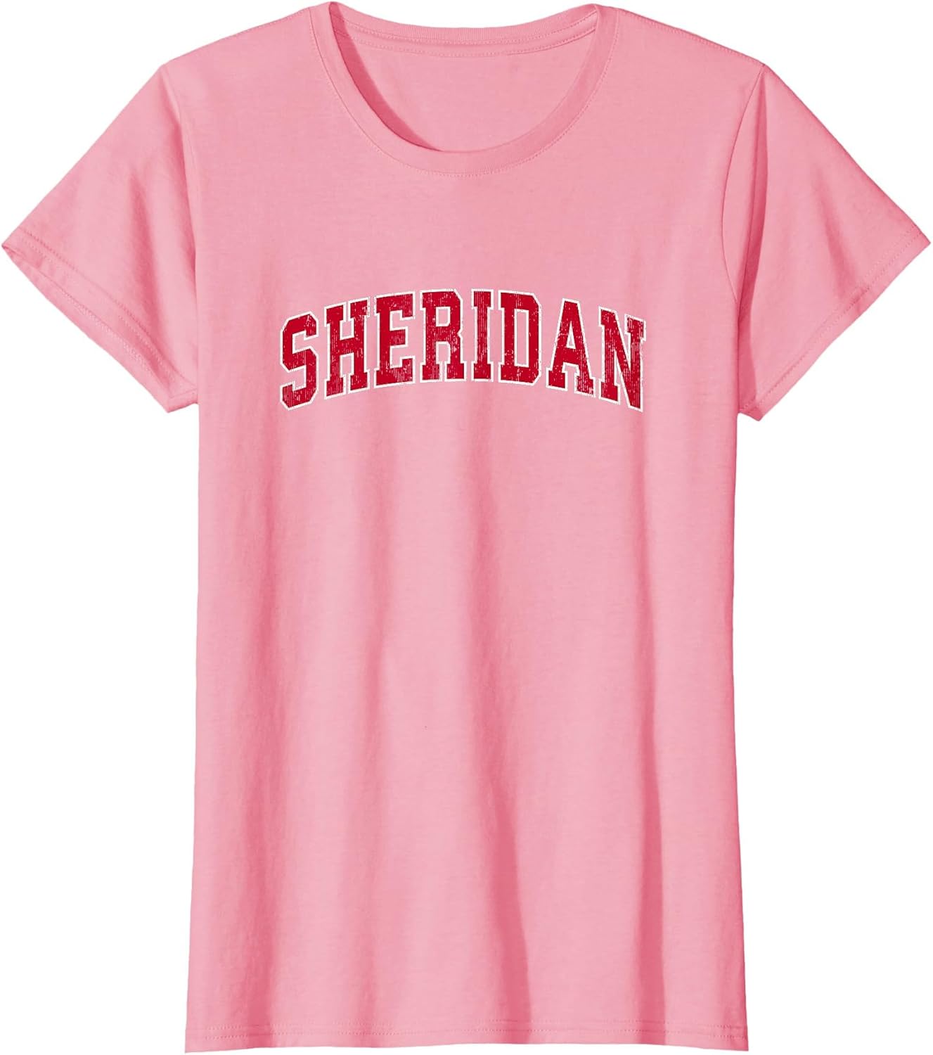 Sheridan Wyoming WY Vintage Sports Design Red Design