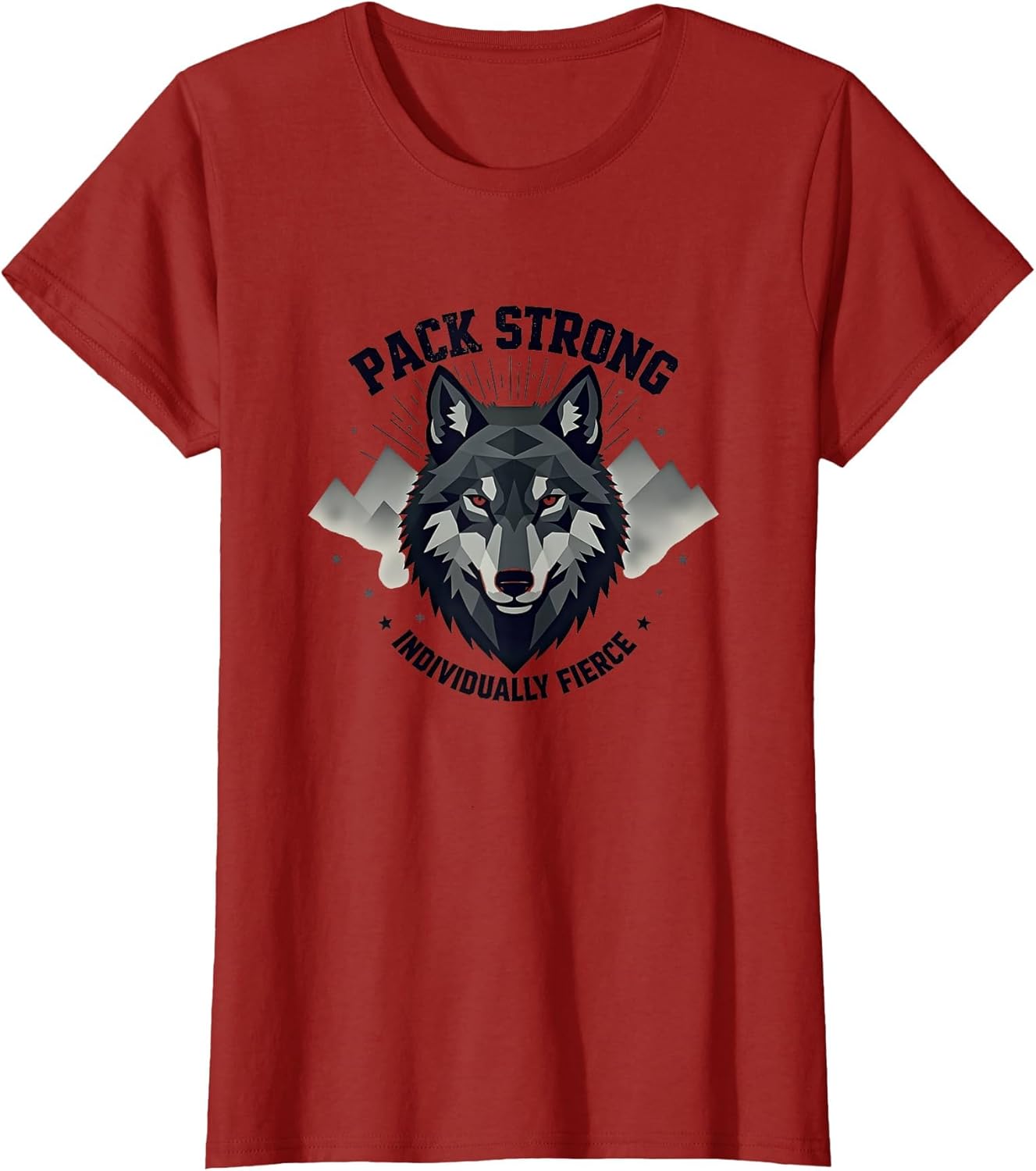Pack Strong Individually Fierce Wolf Design
