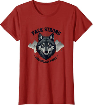 Pack Strong Individually Fierce Wolf Design