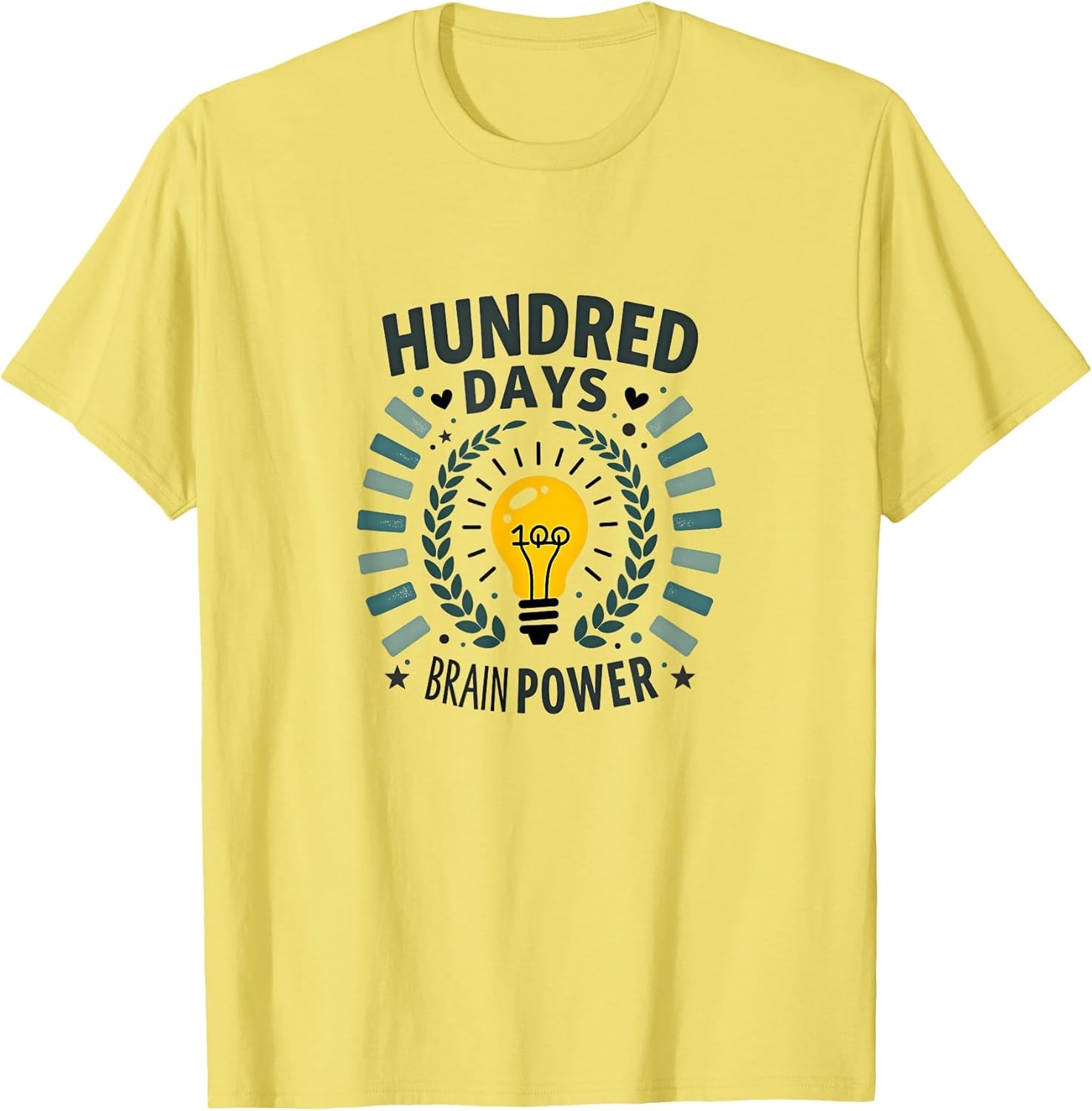 Hundred Days Brain Power School Achievement Design