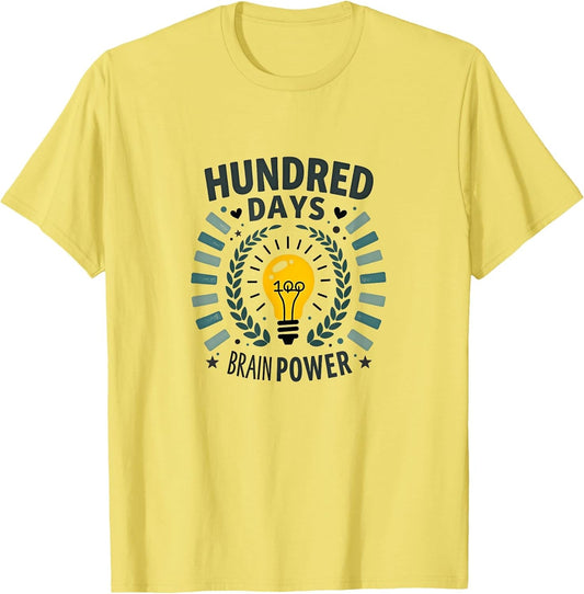 Hundred Days Brain Power School Achievement Design