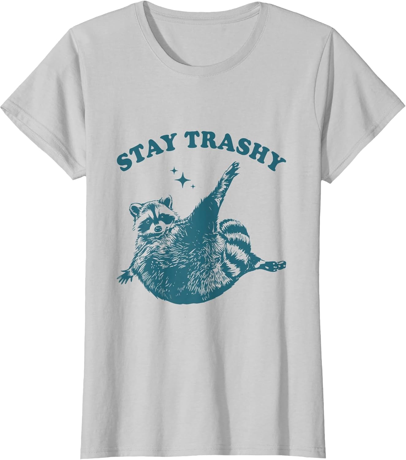 Stay Trashy Raccoon Lover Humor Vintage Funny Racoon