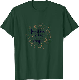 Positive Vibes Attract Magic Inspirational Design