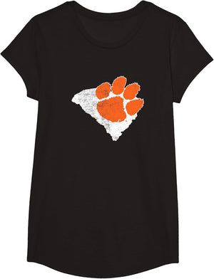 Clemson University Tigers State Shape