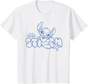 Kids Disney Stitch Fluffy Summer Sun Beach Vibes