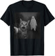 Funny Halloween Surprised Scared Cat Selfie Spooky Ghost