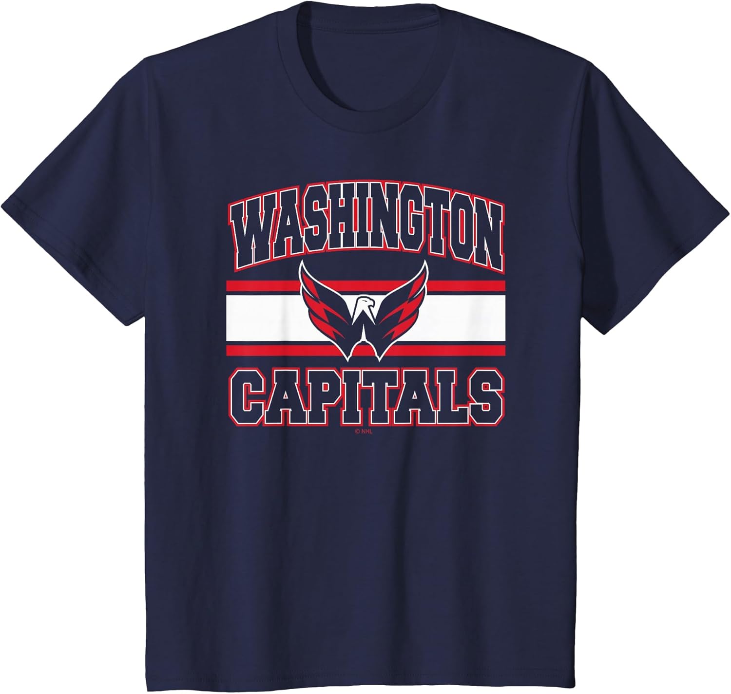 Washington Capitals Stripe Navy Officially Licensed