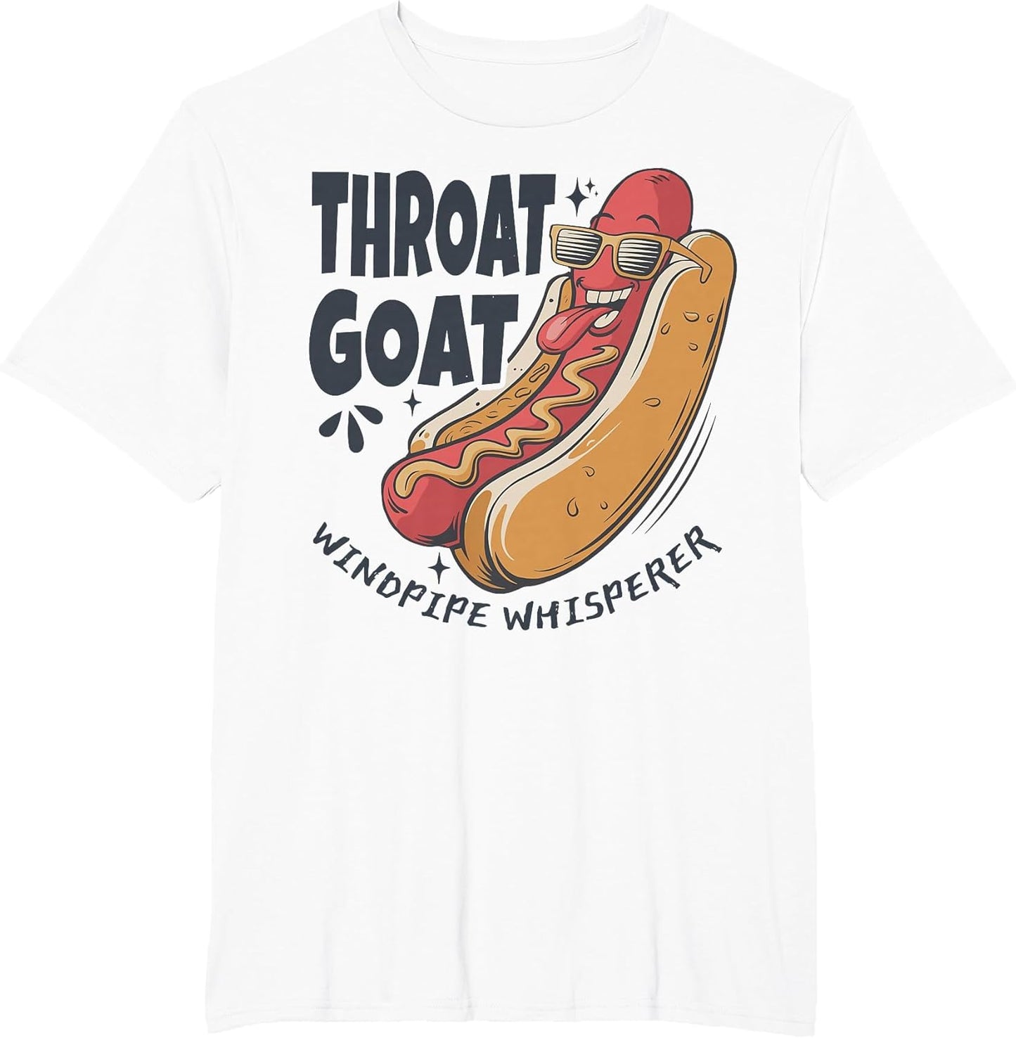 Throat Goat Windepipe Whisperer Funny Hotdog Adult Humorous