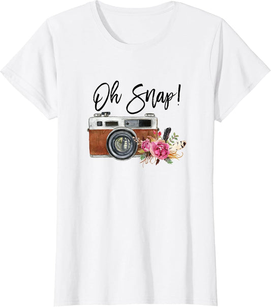 Oh Snap, Watercolor Camera, Girly Photography