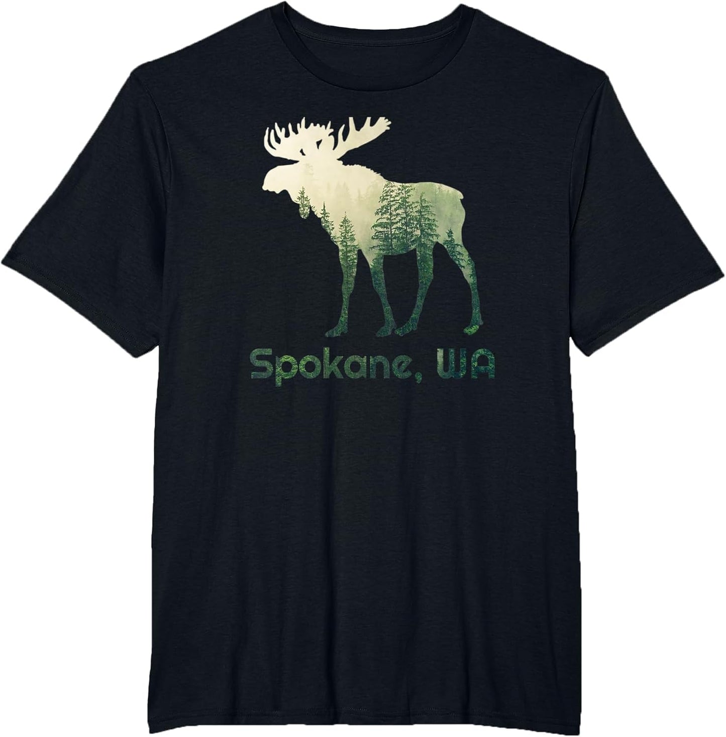 Spokane WA Moose Forest Tree Hunter Wildlife