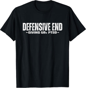 Defensive End (DE) Lineman - Funny Football Athlete Quote