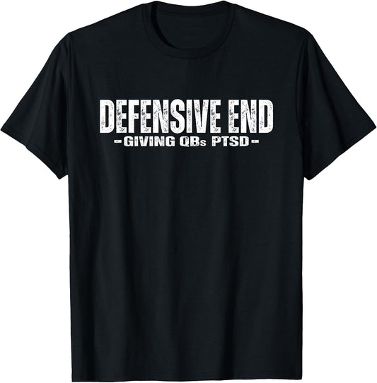 Defensive End (DE) Lineman - Funny Football Athlete Quote