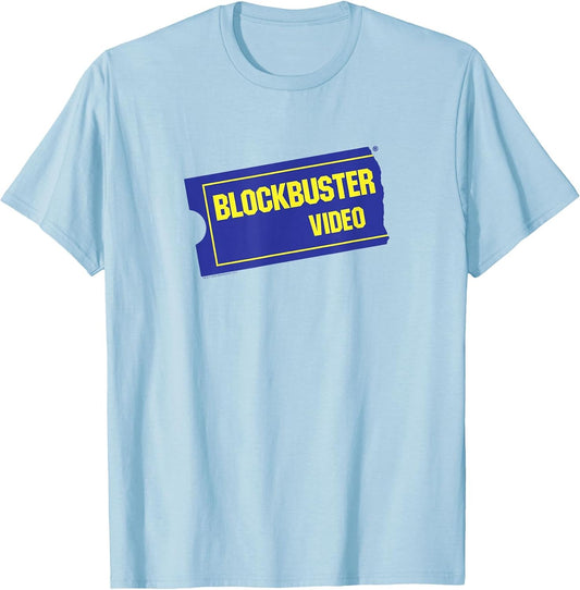 Blockbuster Vintage Ticket Logo Retro Video Rental Store