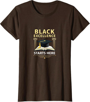 Black Excellence Starts Here HBCU Pride Design