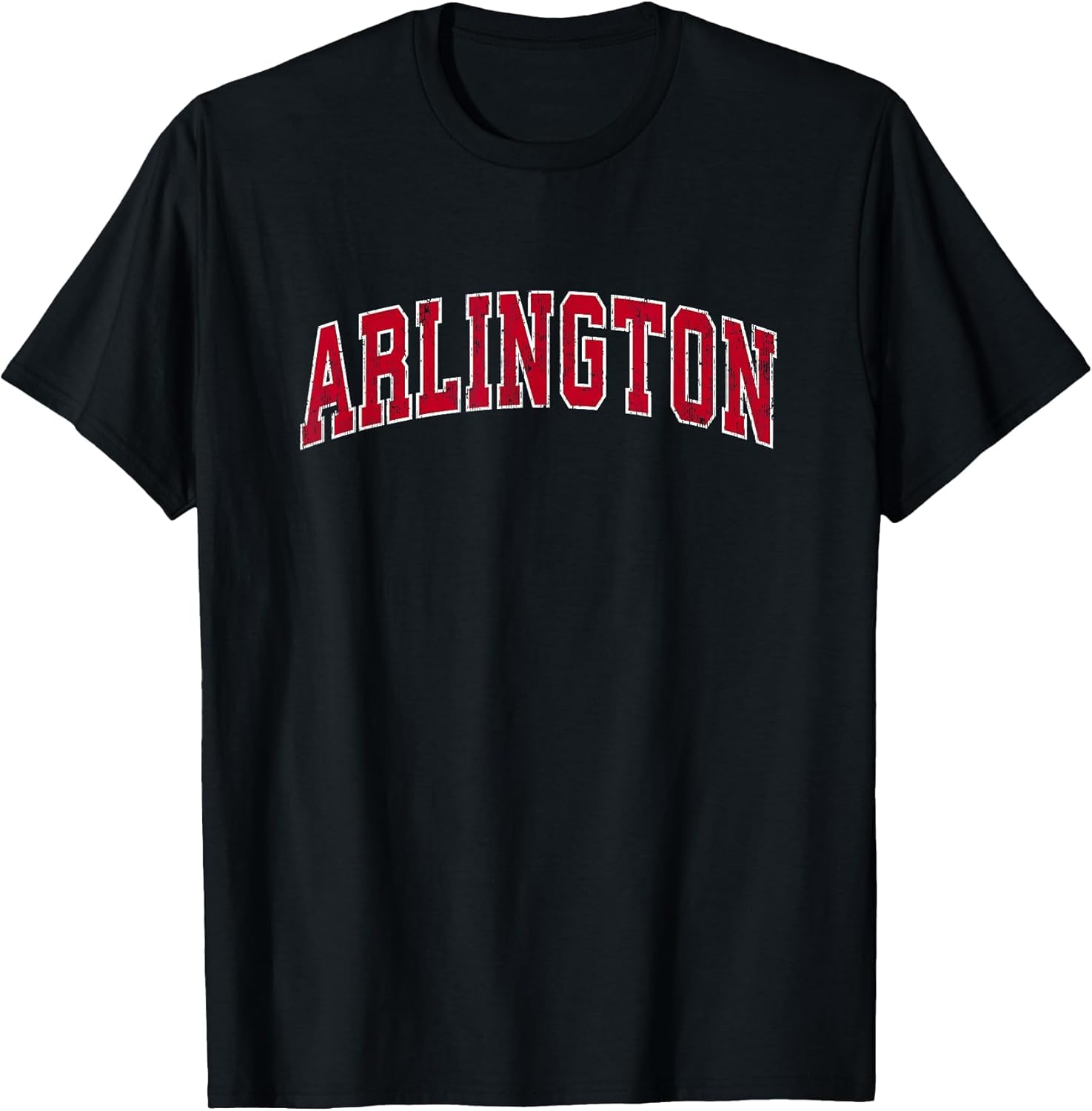 Arlington Massachusetts MA Vintage Sports Design Red Design