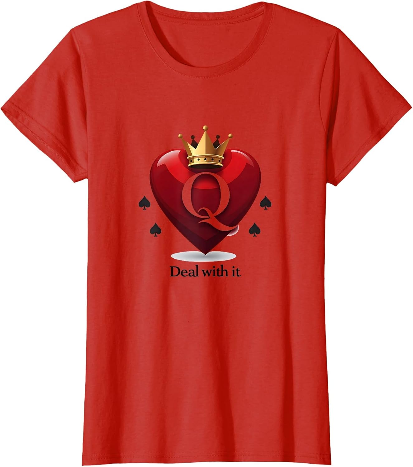 Queen of Hearts: Deal with it - Sassy Playing Card Top