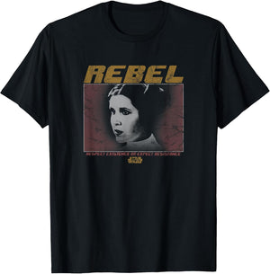 Star Wars Princess Leia Rebel Respect Existence Front & Back