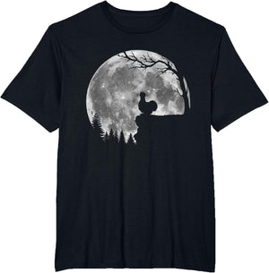 Silkie Chicken Moon Silhouette Funny Lazy Halloween Costume
