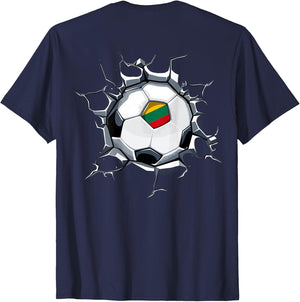 Lithuania Soccer Fans Jersey Proud Lithuanian Football Lover
