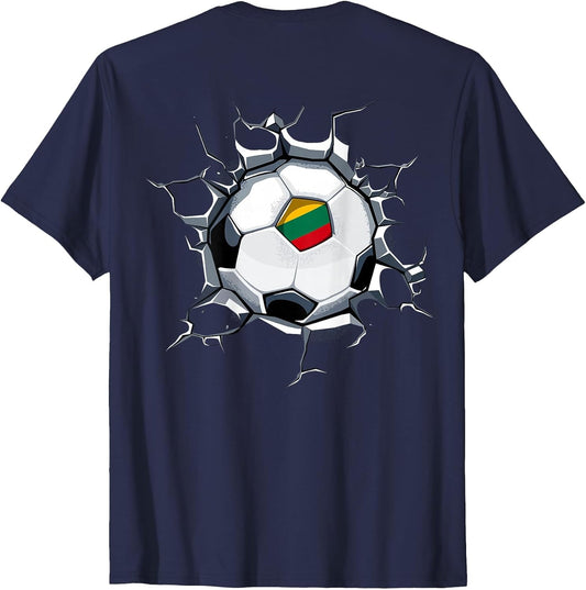 Lithuania Soccer Fans Jersey Proud Lithuanian Football Lover