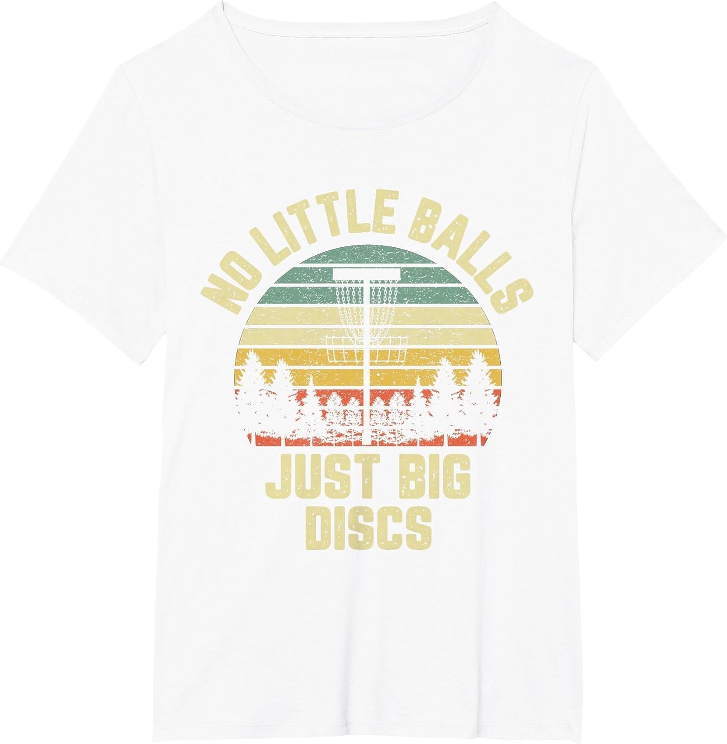 Disc Golf Shirt Funny Retro No Little Balls Disc Golf Gift