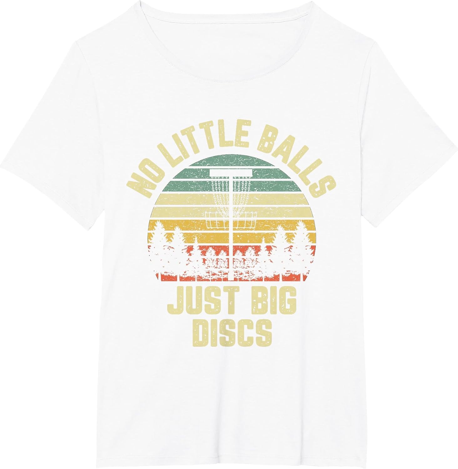 Disc Golf Shirt Funny Retro No Little Balls Disc Golf Gift