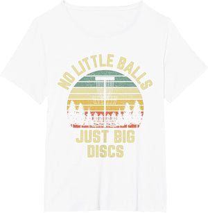 Disc Golf Shirt Funny Retro No Little Balls Disc Golf Gift