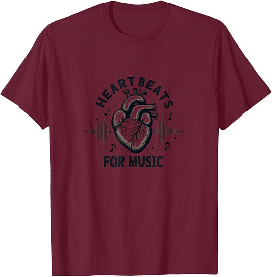 Heart Beats for Music Valentine Design