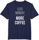 Less Monday More Coffee Funny Coffee Lover
