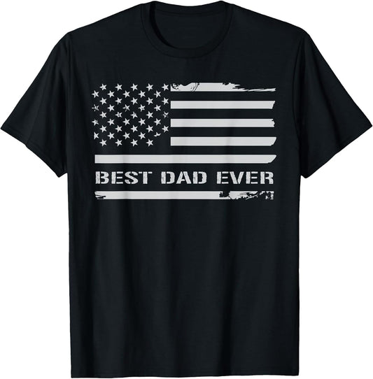 Best Dad Ever American Flag Shirt for Grandpa