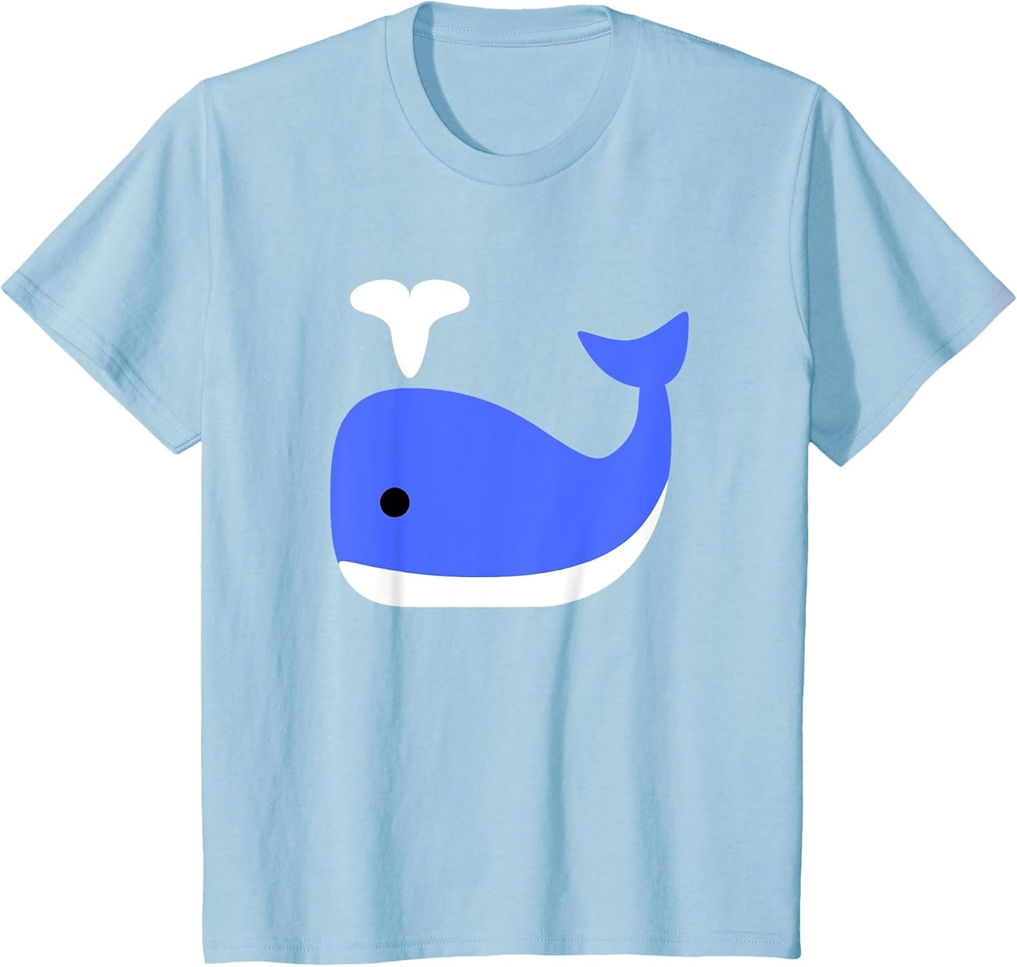 Cute Colorful Blue Whale