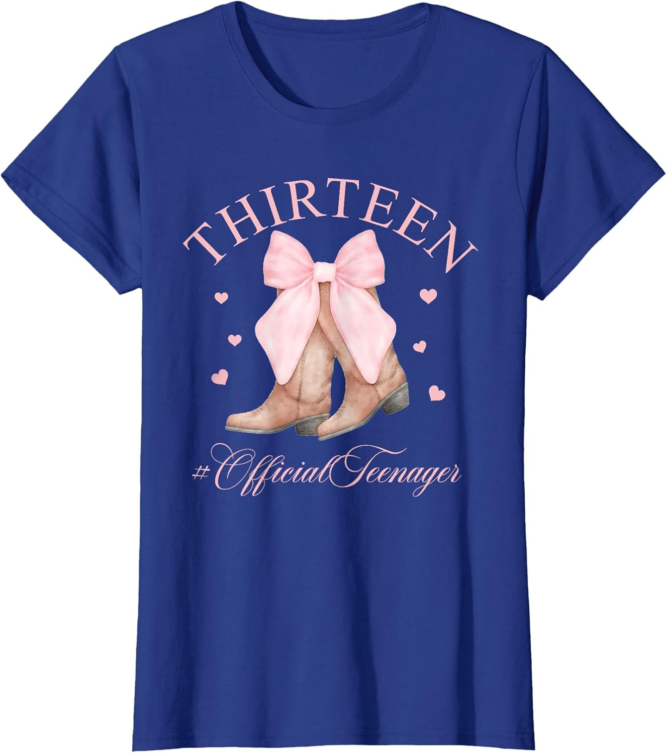 Thirteen Official Teenager Bow 13th Birthday Girl 13 Yrs Old